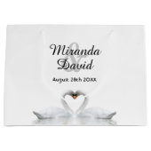 Witte zwanen, simpel groot cadeauzakje (Voorkant)