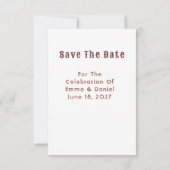 💍 Witte Zwanen Trouwdecoratie 💍 Save The Date (Achterkant)