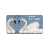 Witte zwans etiket (Voorkant)