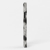 Witte zwarte bontstof textuur achtergrond-65430 Case-Mate iPhone case (Achterkant/rechts)