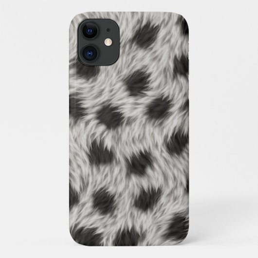 Witte zwarte bontstof textuur achtergrond-65430 Case-Mate iPhone case (Achterkant)