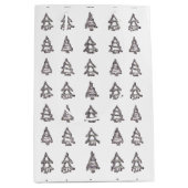 Witte & Zwarte Boom Gift Bag Medium Cadeauzakje (Voorkant)