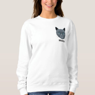 Witte Zwarte Cute Kat Moeder Aangepaste Familie Hu Trui