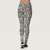 Witte, zwarte en bruine stippen van luipaarden, sp leggings (Achterkant)