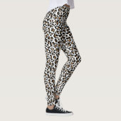 Witte, zwarte en bruine stippen van luipaarden, sp leggings (Rechts)