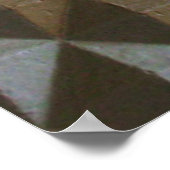 Witte, zwarte en bruine vlek poster (Hoek)