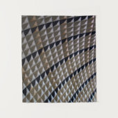 Witte, zwarte en bruine vlek wandkleed (Voorkant)