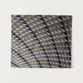 Witte, zwarte en bruine vlek wandkleed (Voorkant (horizontaal))