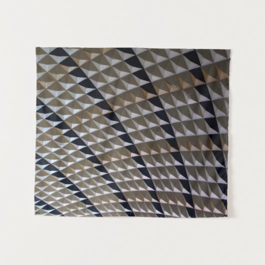 Witte, zwarte en bruine vlek wandkleed (Voorkant (horizontaal))