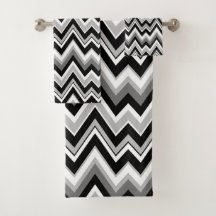 Witte zwarte en grijze chevron-patroon