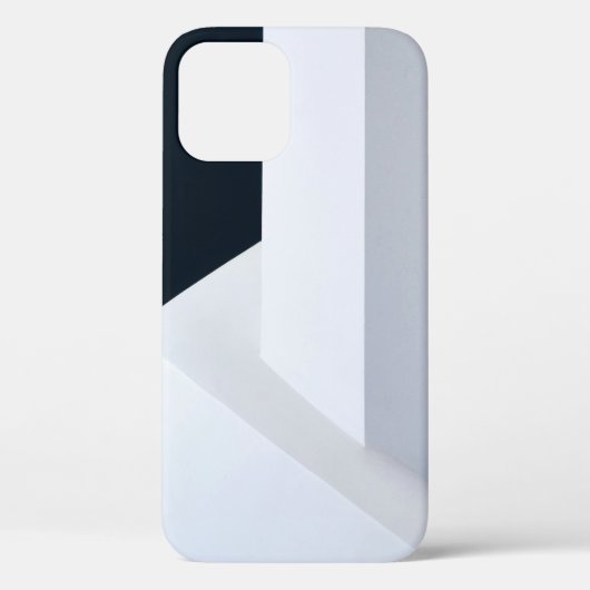 Witte, zwarte en grijze illustratie Case-Mate iPhone case (Achterkant)