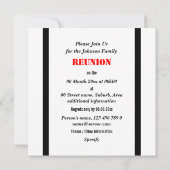 Witte zwarte familie samenvoegen PERSONALIZE Kaart (Achterkant)