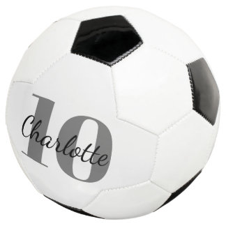 Witte zwarte monogram initiaal voetbal