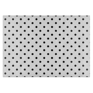 Witte/zwarte pooldots snijraad snijplank