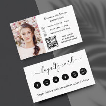 Witte zwarte QR-kaart voor zakelijke loyaliteit