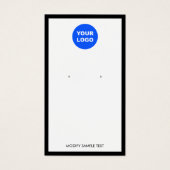 Witte, zwarte rand toevoegen, oormerkkaart visitekaartje (Voorkant)