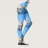 witte zwarte schoenenster duinblauw leggings (Rechts)