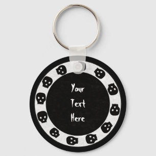 Witte zwarte Sleutelhanger