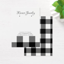 Witte zwarte speldenaarachtergrond visitekaartje