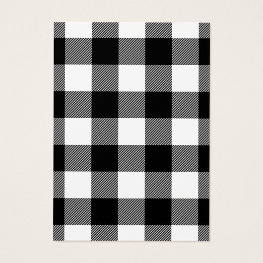 Witte zwarte speldenaarachtergrond visitekaartje (Achterkant)