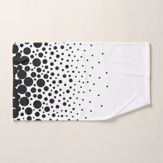Witte zwarte stip bad handdoek (Handdoek)