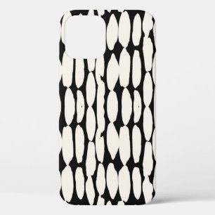 Witte zwarte stip. shibori cirkel naadloos. Case-Mate iPhone case