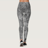 witte zwarte, unieke Leggings voor afdruk (Achterkant)