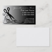 Witte zwarte vacht snijdende visitekaartjes (Voorkant / Achterkant)