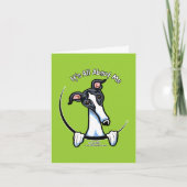 Witte Zwarte Windhond IAAM Kaart (Voorkant)