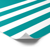 Witte zweefboot silhouet/ankers gewicht poster (Hoek)