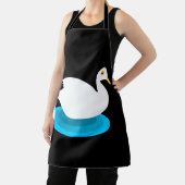 Witte zwemeend schort (Insitu)