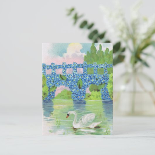  witte zwenkkaarten briefkaart (Staand voorkant)