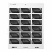 Witte zwepen op de bordetiketten van Chalkboard Etiket (Full Sheet)