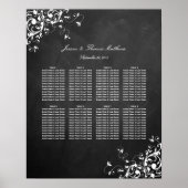 Witte zwepen op het bord van de bruiloft poster (Voorkant)