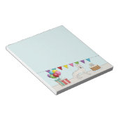 Witte Zwitserse Duitse herder hond kleurrijke verj Notitieblok (Schuin)