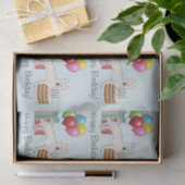 Witte Zwitserse Duitse herder hond kleurrijke verj Tissuepapier (Geschenk)