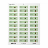 Witte Zwitserse Herdershond Witte GSD Kerstboom Etiket (Full Sheet)