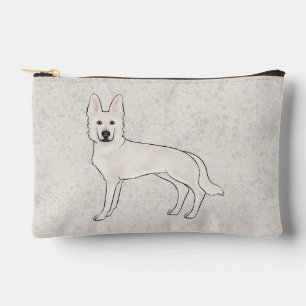 Witte Zwitserse Herdershond Witte GSD Lieve Tekenf Etui