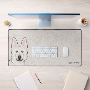 Witte Zwitserse Herdershond Witte GSD Mooie Hond M Bureaumat
