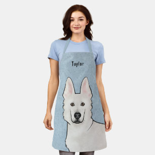 Witte Zwitserse Herdershond Witte GSD Mooie Honden Schort