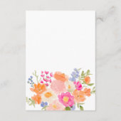 Wittebroods wensen wilde bloemen bloemige bruidsdo informatiekaartje (Achterkant)