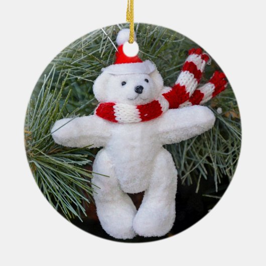 Witteddybeer Keramisch Ornament (Achterkant)