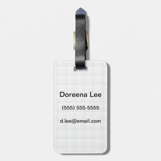 Wittegel Bagagelabel (Achterkant verticaal)