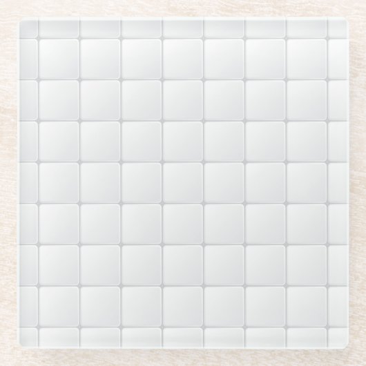 Wittegel Glazen Onderzetter (Voorkant)