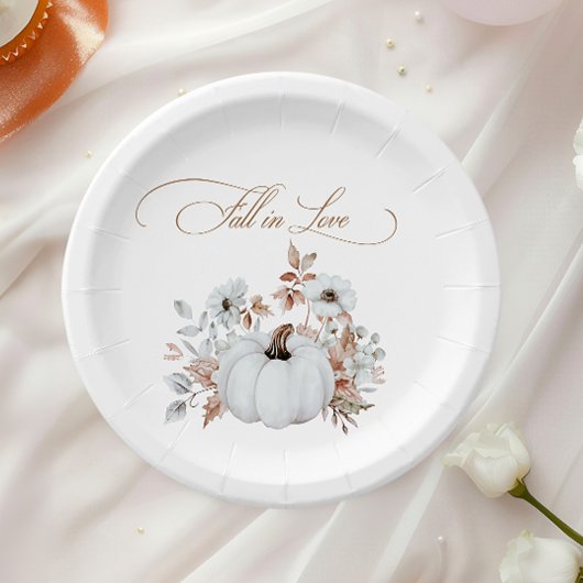 Wittekruid Verliefd in de Herfst Papieren Bordje