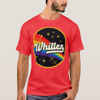 Witten regenboog in ruimte  stijl t-shirt