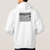 witteoutfitters sneeuwen ganzenvoorspelling hoodie (Achterkant)