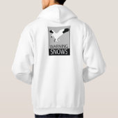 witteoutfitters waarschuwen sneeuwen hoodie (Achterkant)