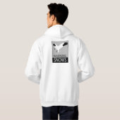 witteoutfitters waarschuwen sneeuwen hoodie (Achterkant volledig)