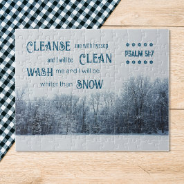 witter dan sneeuw, bijbel vers legpuzzel